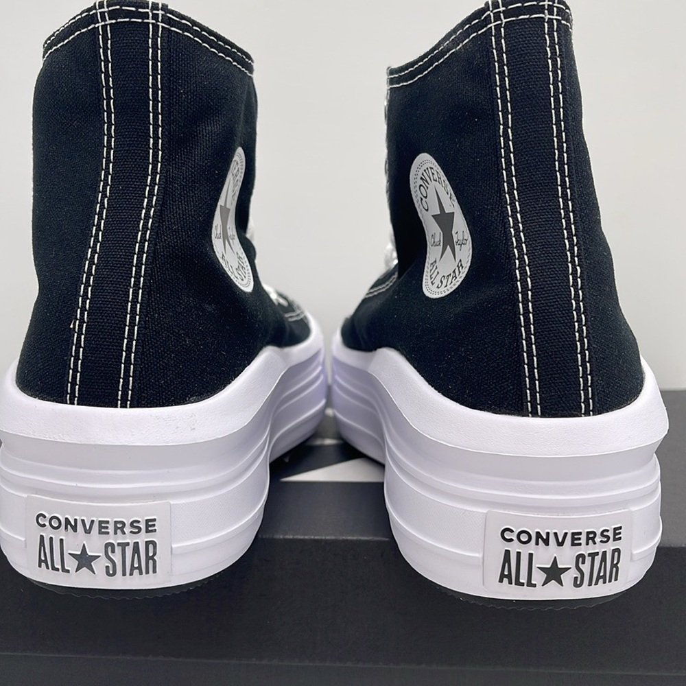 Converse WMNS CTAS MOVE HI
BLACK/NATURAL IVORY/WHITE 568497C Platforms Sneakers - Picture 13 of 16